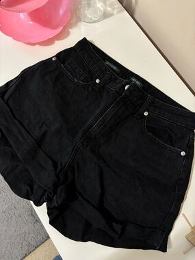 wild fable Black High-Rise Denim Shorts